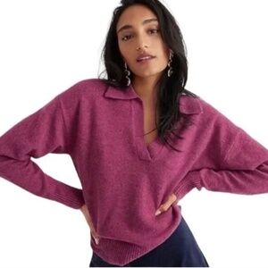 J. Crew - Merino Wool Blend Collared V-Neck Sweater XXL NWT